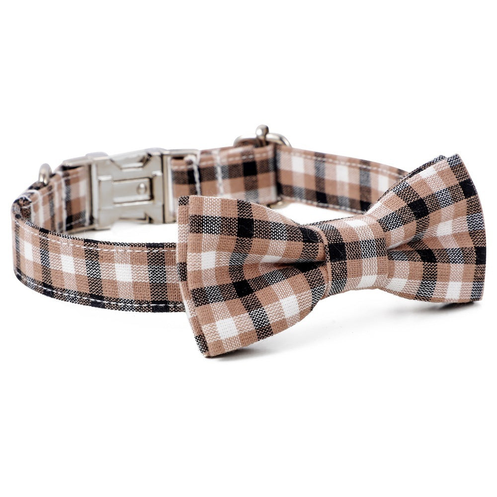Classic Cotton Red Plaid Collar