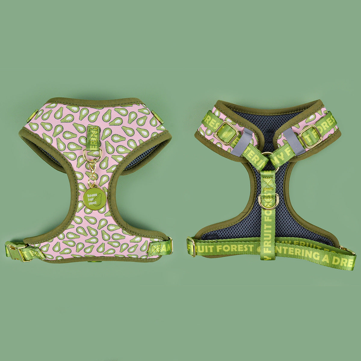 Elegant Pink Avocado Harness