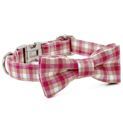 Classic Cotton Red Plaid Collar