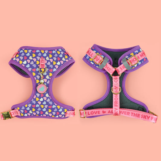 Elegant 💜 Purple Heart Harness